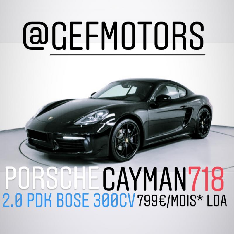 Porsche Cayman - 718 300 PDK 799e/mois en L.O.A LLD CREDITS